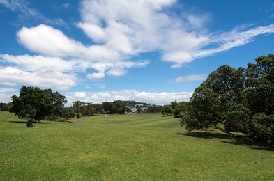 auckland domain in auckland, new zealand. 