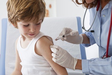 vaccinating a child