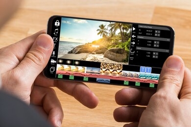 editing videos on mobile phone using video editor app