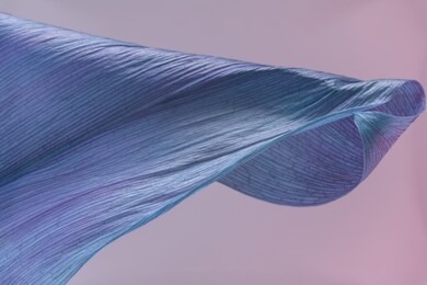 close up beautiful faded old leaf in neon light. minimalism retro style concept. 80s. background pattern for design. macro photography view.