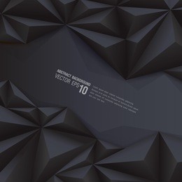 black geometrical background. polygonal background for card design, page design, leaflet, brochure, flyer or magazine page design. 