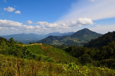 morning view from hillside of genting highland, pahang, malaysia