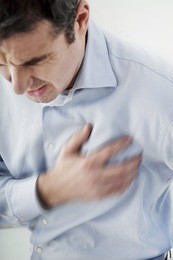 man with heart attack