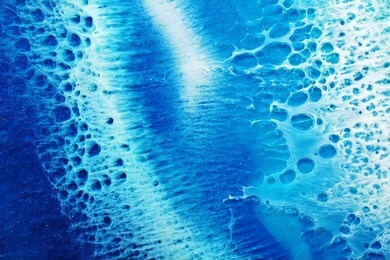 part of original epoxy resin art, macro photo