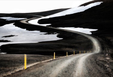 icelandic f-road (mountain road): road 901, modrudalsfjallgardar, central iceland.