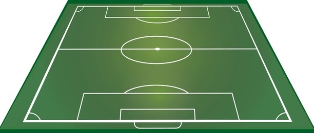soccer field perspective vector realistic