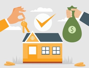 real estate selling concept, mortgage or loan