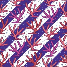beautiful coral seamless surface pattern design
