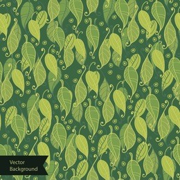 green leaves surface texture. seamless background with green leaves