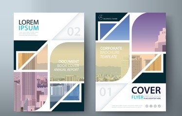 flyer design, leaflet cover presentation, book cover template vector.