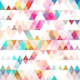 rainbow triangle seamless pattern with grunge effect