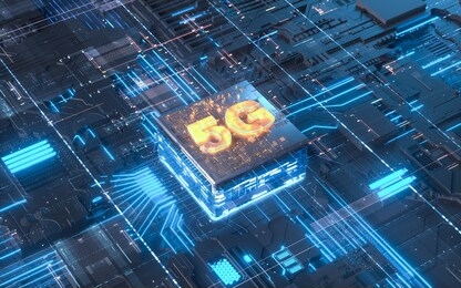 3d illustration technology smart motherboard chip creative map