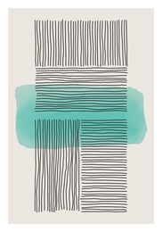 trendy abstract creative minimalist artistic hand painted composition ideal for wall decoration, as postcard or brochure design, vector illustration