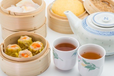 shumai dumpling, a very popular dim sum in hong kong