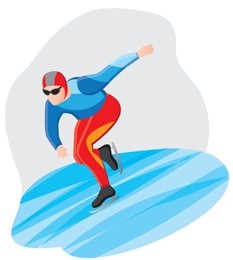 skater. vector illustration