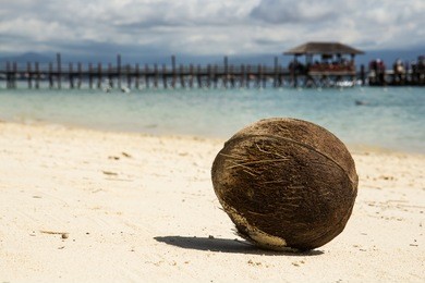 beautiful island manukan, borneo, malaysia - january 2014