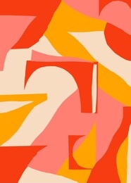 creative minimalism retro artwork for wall decoration, postcard or brochure cover design. vector eps10.