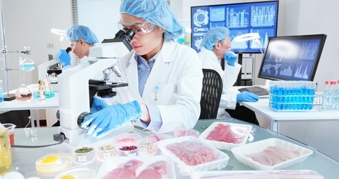 asian scientist team has researching about food in the laboratory