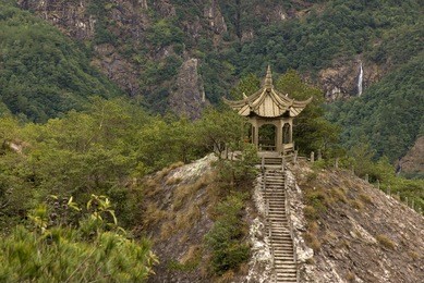 china pavilion mountain falls