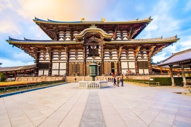 todaiji temple in nara , japan 