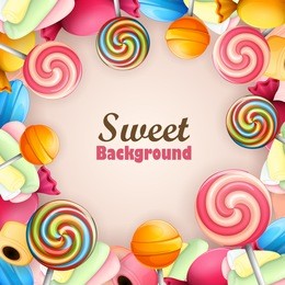 abstract background with sweets 
