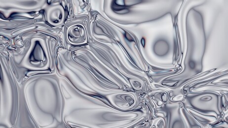 closeup of abstract chromatic fluid waves background. liquid holographic colorful texture background. highly-textured. high quality details.