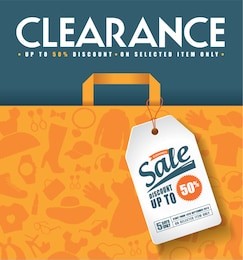 clearance sale poster