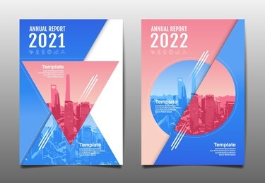 annual report 2021,2022 future, business, template layout design, cover book. vector illustration.