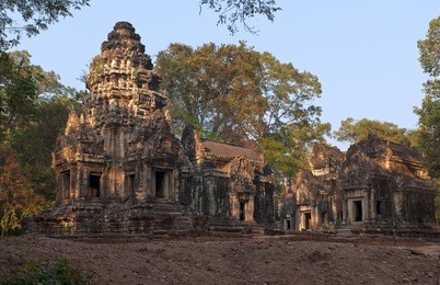 thommanon is one of a pair of hindu temples at angkor, cambodia.