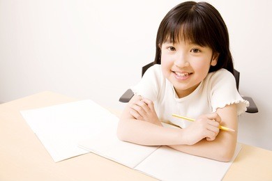 japanese children studying