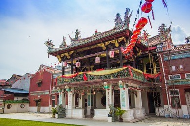 cheah kongsi temple at penang, world heritage site , malaysia