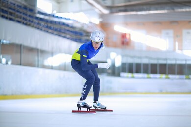 short track speed skating. ice arena. winter sports.