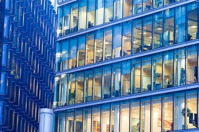 window office room building for background 