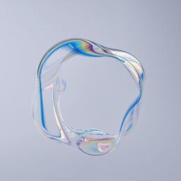 colorful 3d shape holographic gradient, geometric art poster template, dispersion effect glass 3d rendering