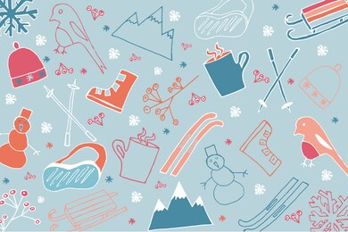winter print to use for kids items or for home decorations