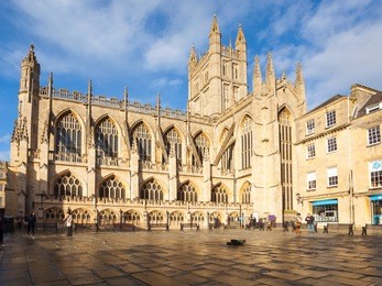 the abbey church of saint peter and saint paul, bath, commonly known as bath abbey, somerset england uk europe