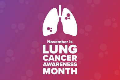 november is lung cancer awareness month. holiday concept. template for background, banner, card, poster with text inscription. vector eps10 illustration
