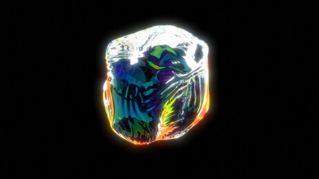rainbow abstract object rainbow cloth design 3d rendering