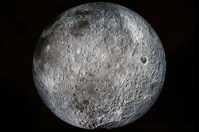 detail of a full moon