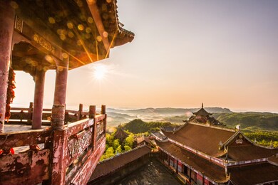 bamboo area mountain in shunan bamboo sea national park in yibin,sichuan province,china
