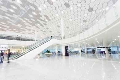interior of the modern building