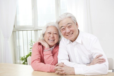 portrait of senior couple	