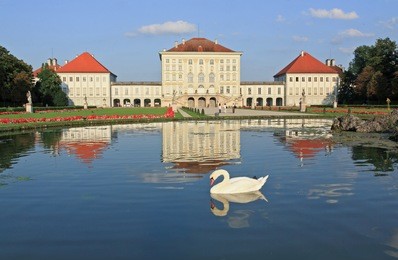the scenery at the nymphenburg palace in munich germany