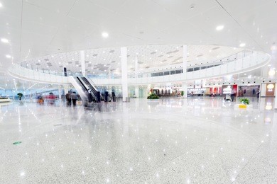 interior of the modern building
