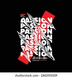 passion simple vintage tshirt design