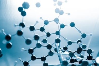 science molecular dna model structure, business concept 