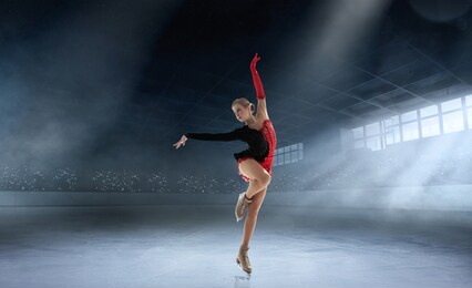 figure skating girl in ice.