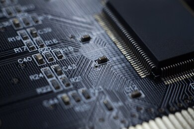 creative abstract electronic industry business technology concept.