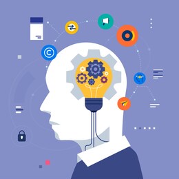 intellectual property concept vector illustration