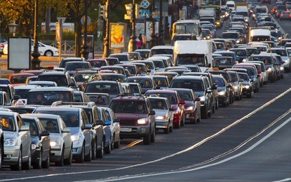 cars, city traffic, traffic jams, a stream of cars